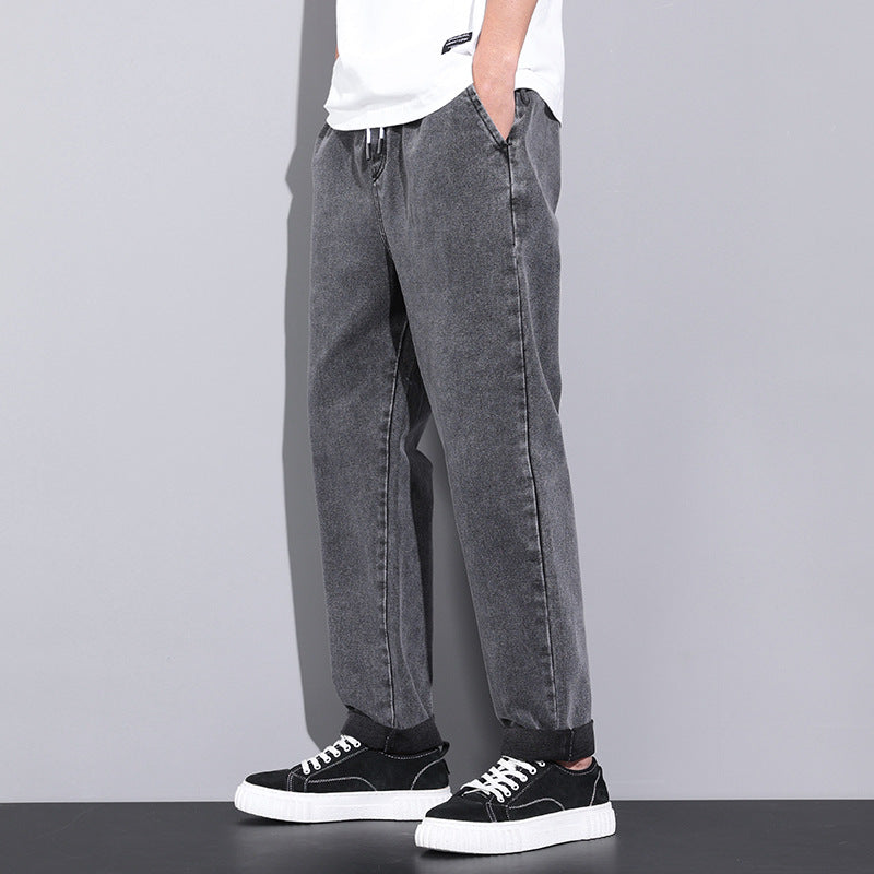 Summer Loose Wide-Leg Jeans — Men&