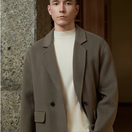 Double-Sided Wool Coat — Men&