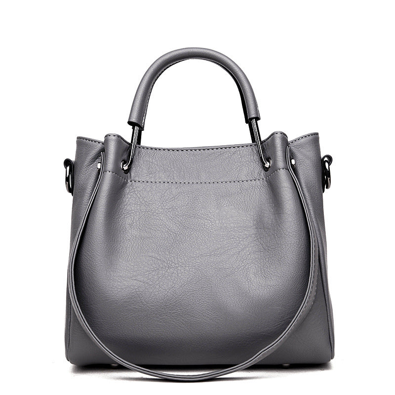 Soft Leather Bucket Bag — Women&