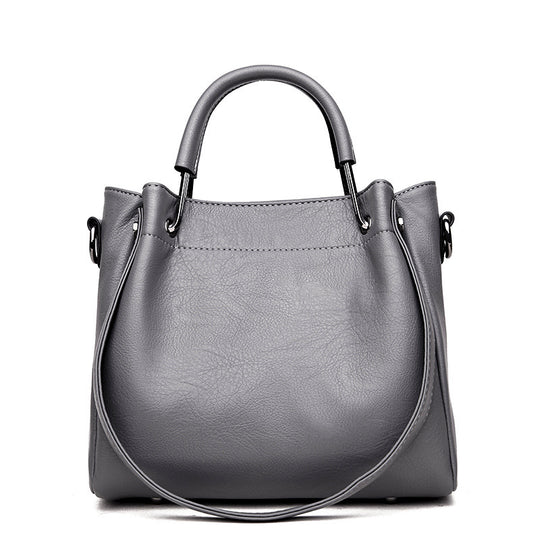 Soft Leather Bucket Bag — Women&
