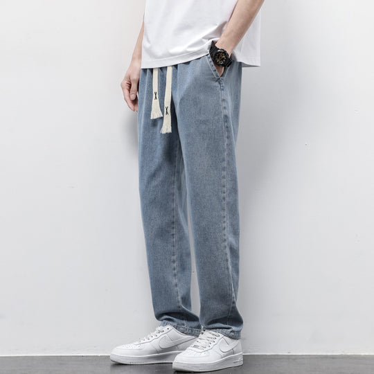 Summer Loose Wide-Leg Jeans — Men&
