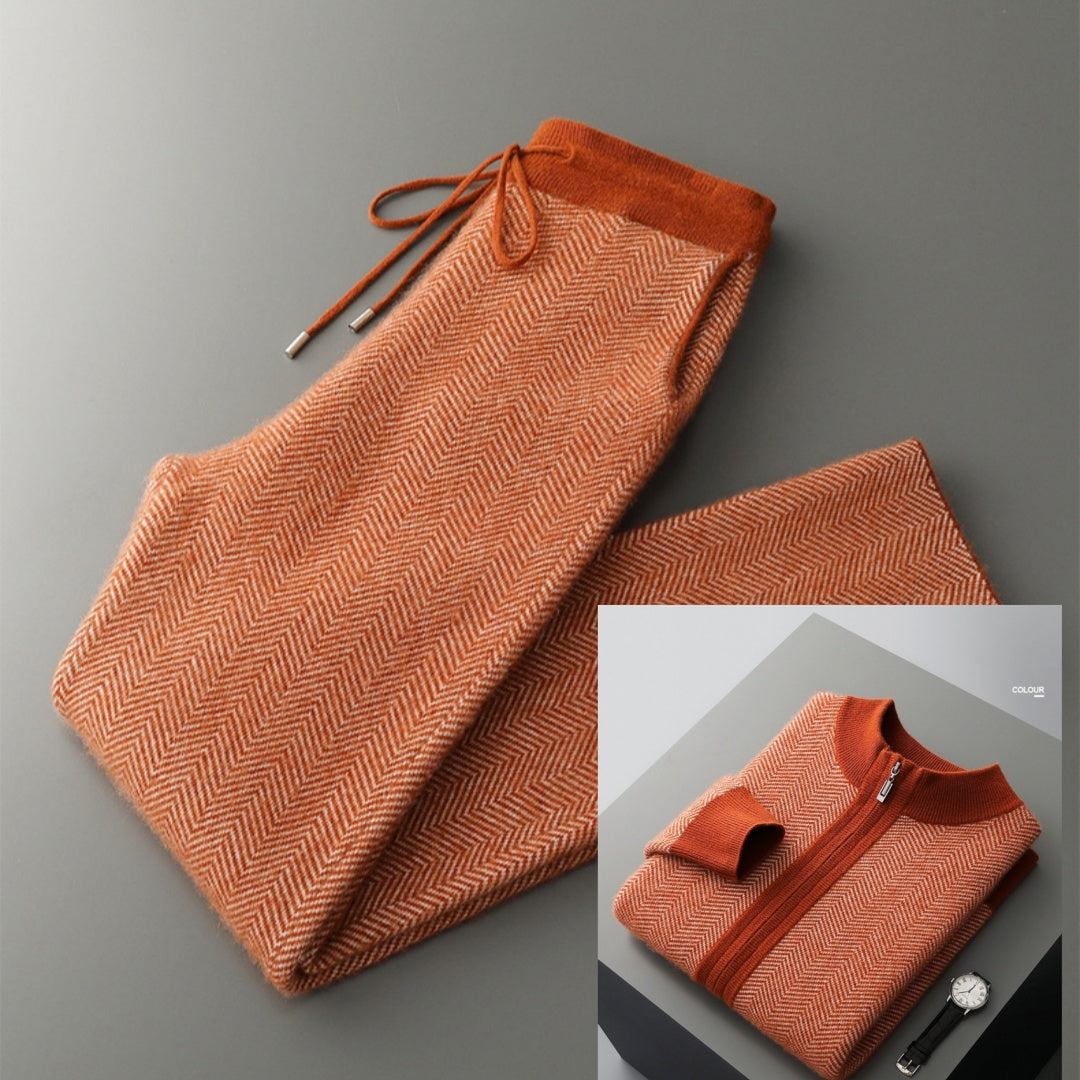 Pure Wool Insulated Zip-Up Cardigan — Men&