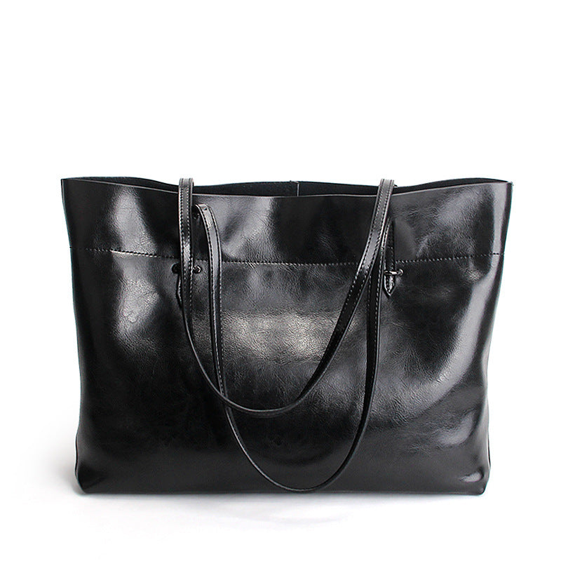 Oil-Wax Leather Tote — Women&