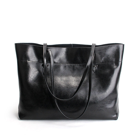 Oil-Wax Leather Tote — Women&