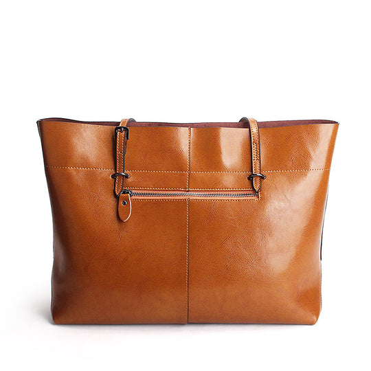 Oil-Wax Leather Tote — Women&