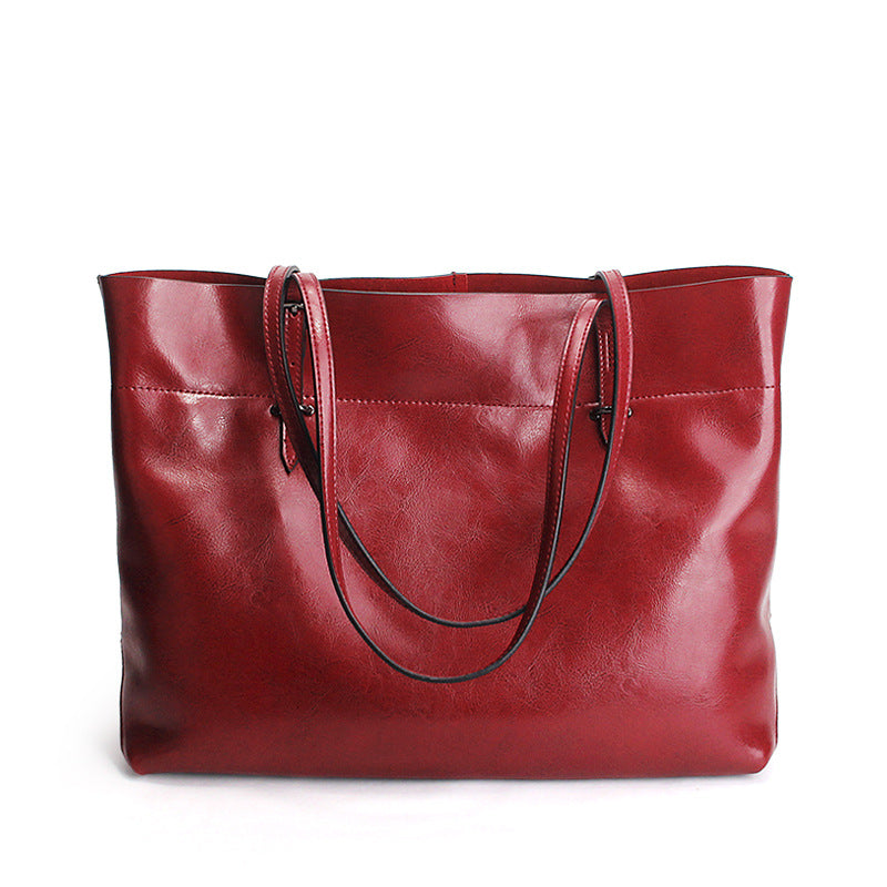 Oil-Wax Leather Tote — Women&
