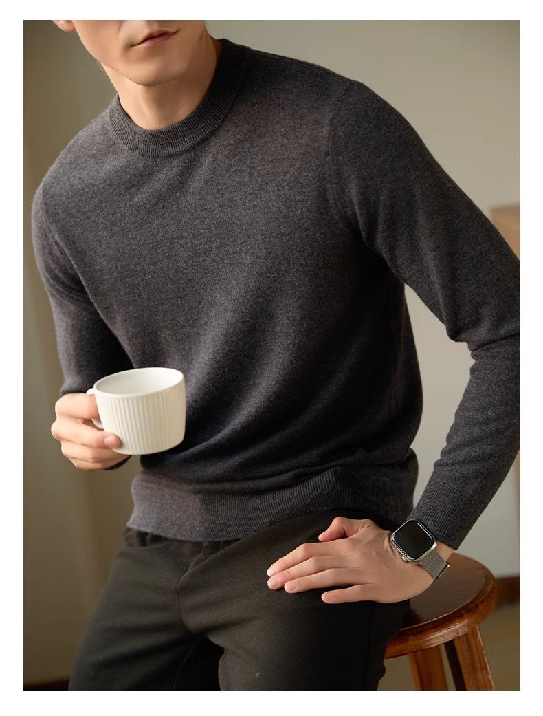 Knitted Slim-Fit Wool Sweater — Men&