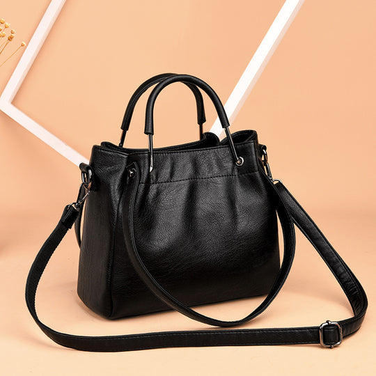 Soft Leather Bucket Bag — Women&
