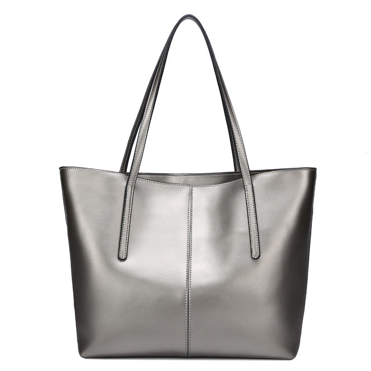 All-Match Leather Tote — Women&