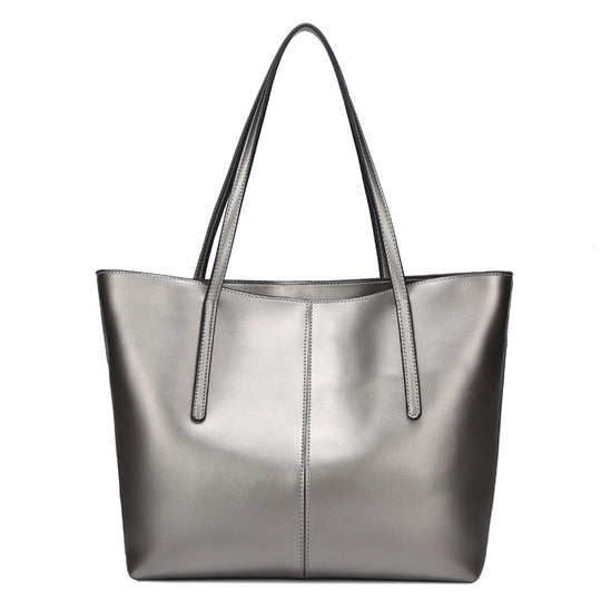 All-Match Leather Tote — Women&