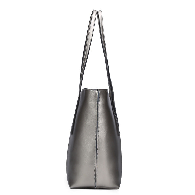 All-Match Leather Tote — Women's