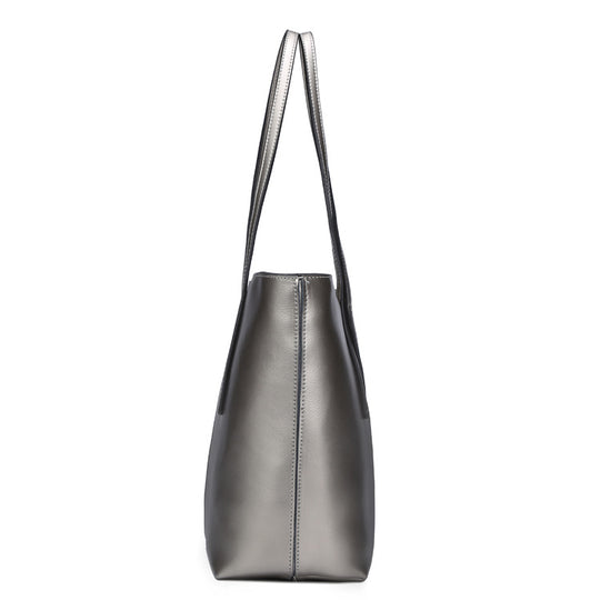 All-Match Leather Tote — Women&
