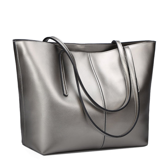 All-Match Leather Tote — Women&