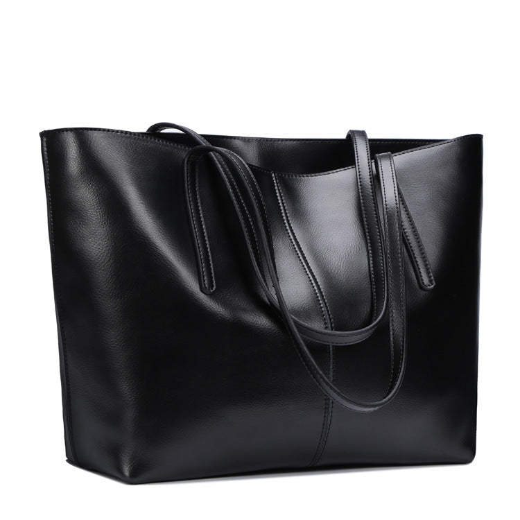All-Match Leather Tote — Women&