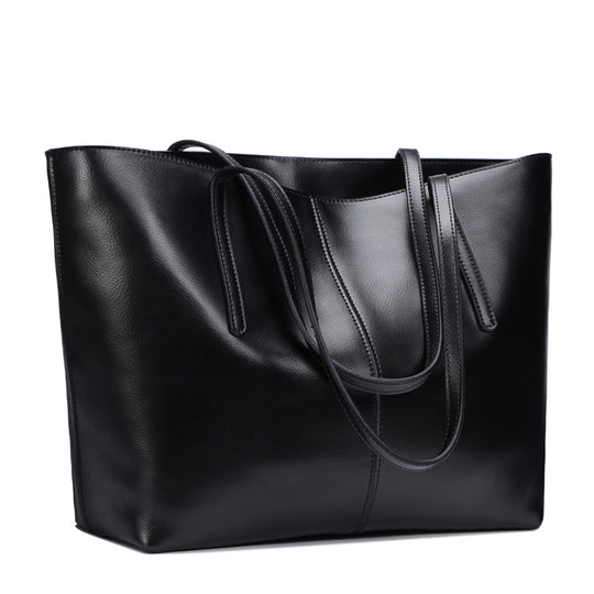 All-Match Leather Tote — Women&