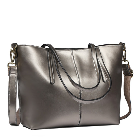 All-Match Leather Tote — Women&