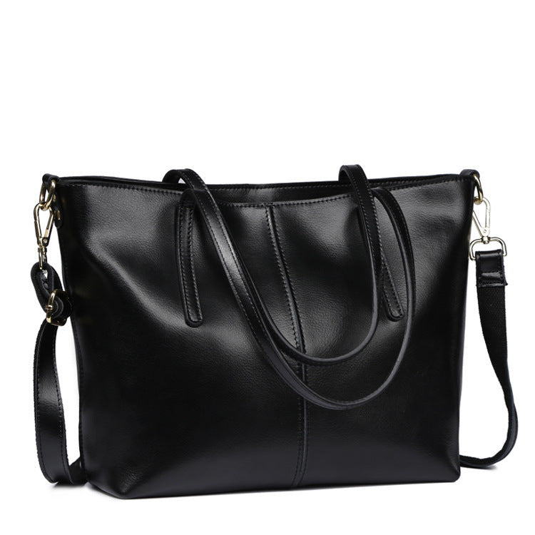 All-Match Leather Tote — Women&