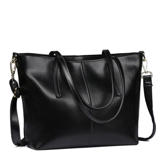 All-Match Leather Tote — Women&