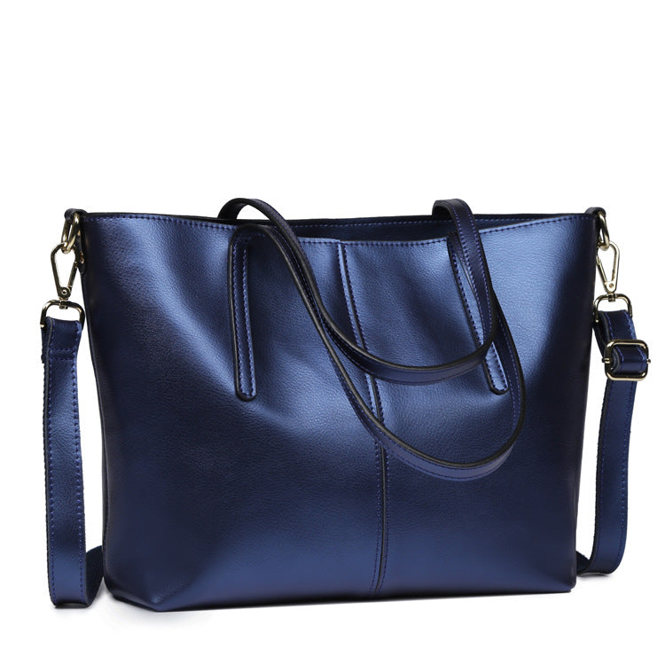 All-Match Leather Tote — Women&