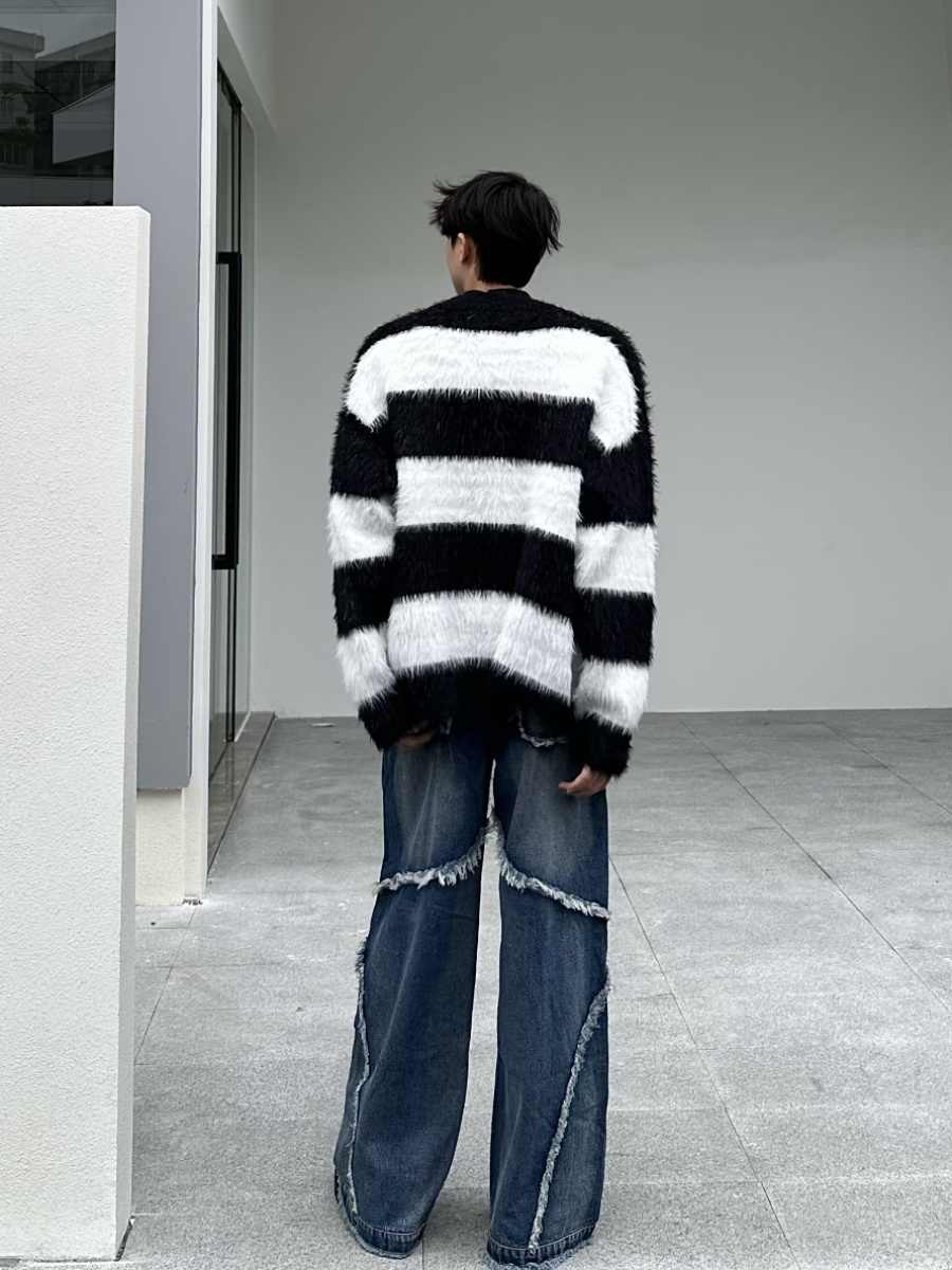Heavy Industry Distressed Flow Denim — Washed Blue
