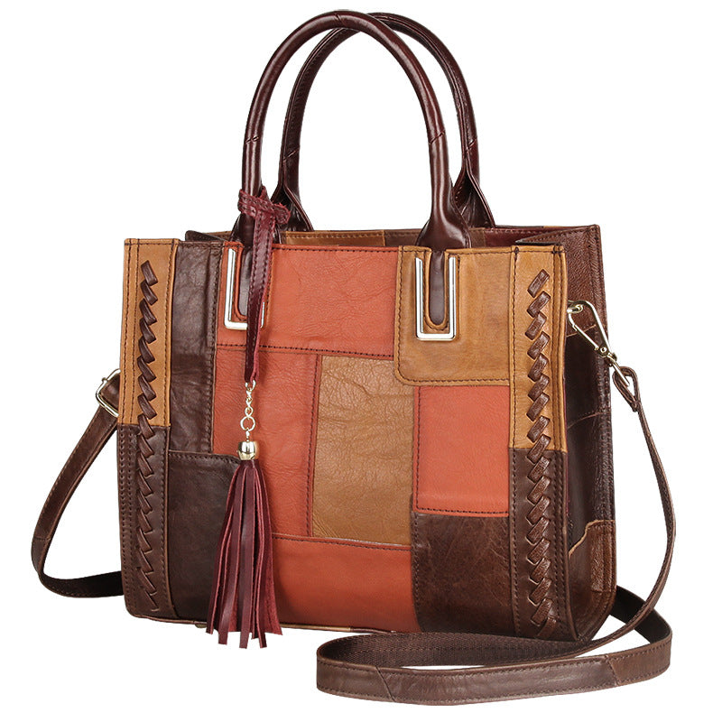 Geometric Pattern Messenger Bag