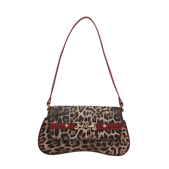 Leopard Print Shoulder Bag — Women&