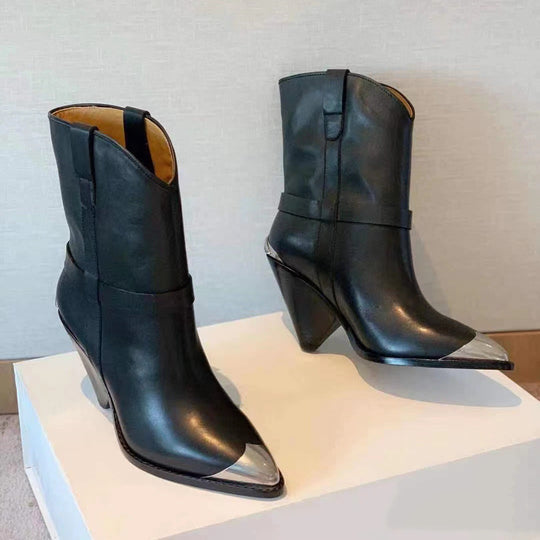 ShopBAM — High Heel Pointed Toe Boots — Women&