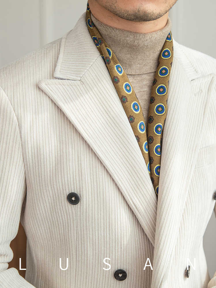 Double-Breasted Suit Set — Men&