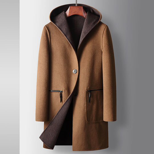 ShopBAM — Reversible Hooded Wool Coat