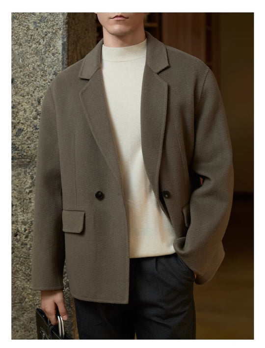 Double-Sided Wool Coat — Men&