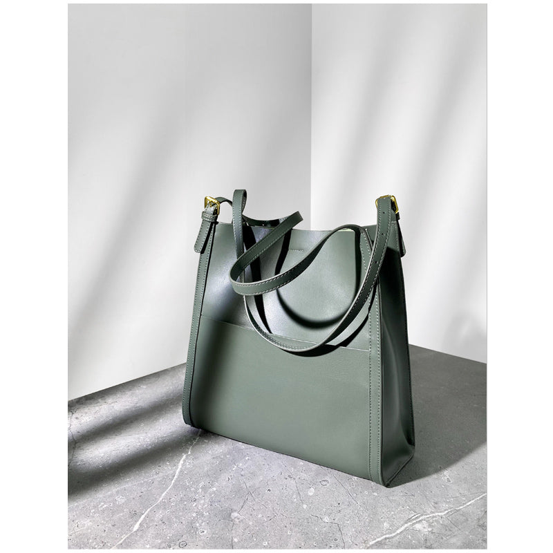 ShopBAM — Large Leather Bucket Bag — Women's