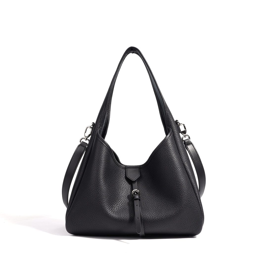Minimalist Leather Shoulder Bag — Women&