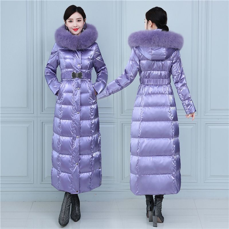 Extra Long Winter Coat — Duck Down, Chenille
