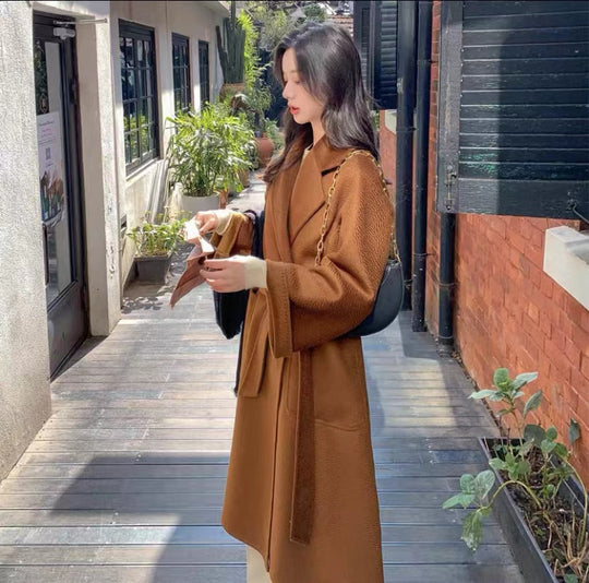 Reversible Cashmere Coat — Mid-Length