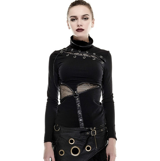ShopBAM — Vintage Steampunk Stand Collar Shirt — Women's