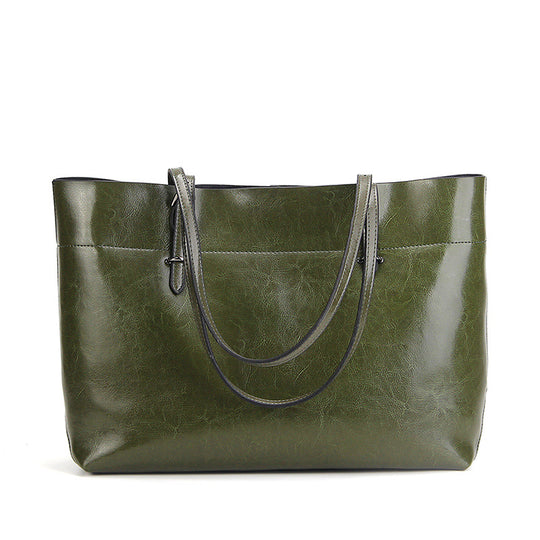 Oil-Wax Leather Tote — Women&