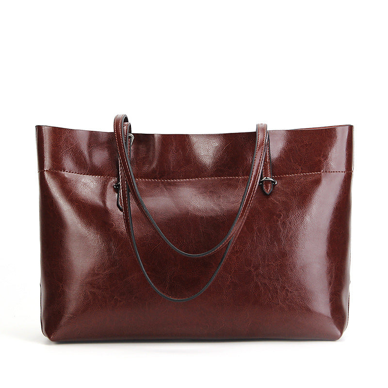 Oil-Wax Leather Tote — Women&