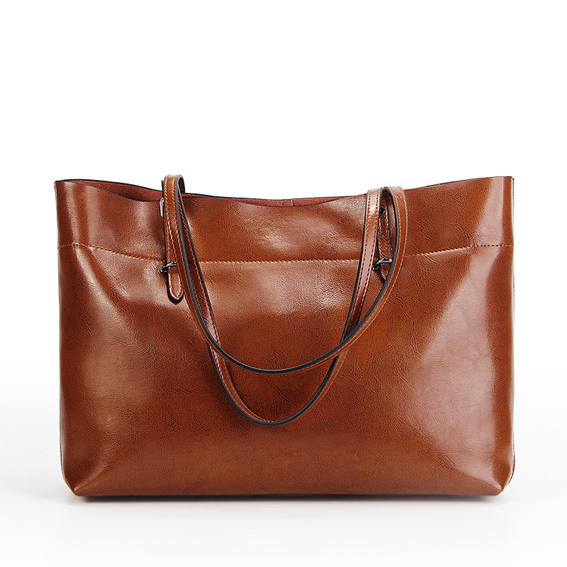Oil-Wax Leather Tote — Women's