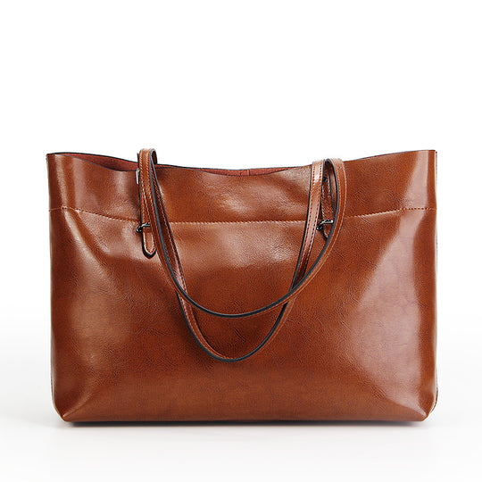 Oil-Wax Leather Tote — Women&