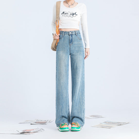 Wide-Leg Mopping Jeans — Women&