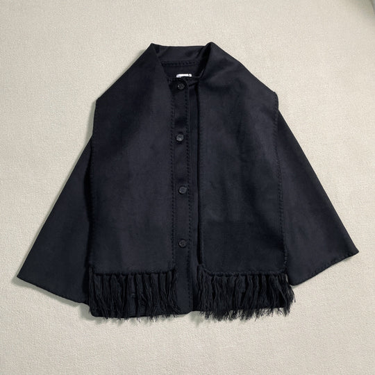 Tassel Collar Wool Coat — 5 Colours