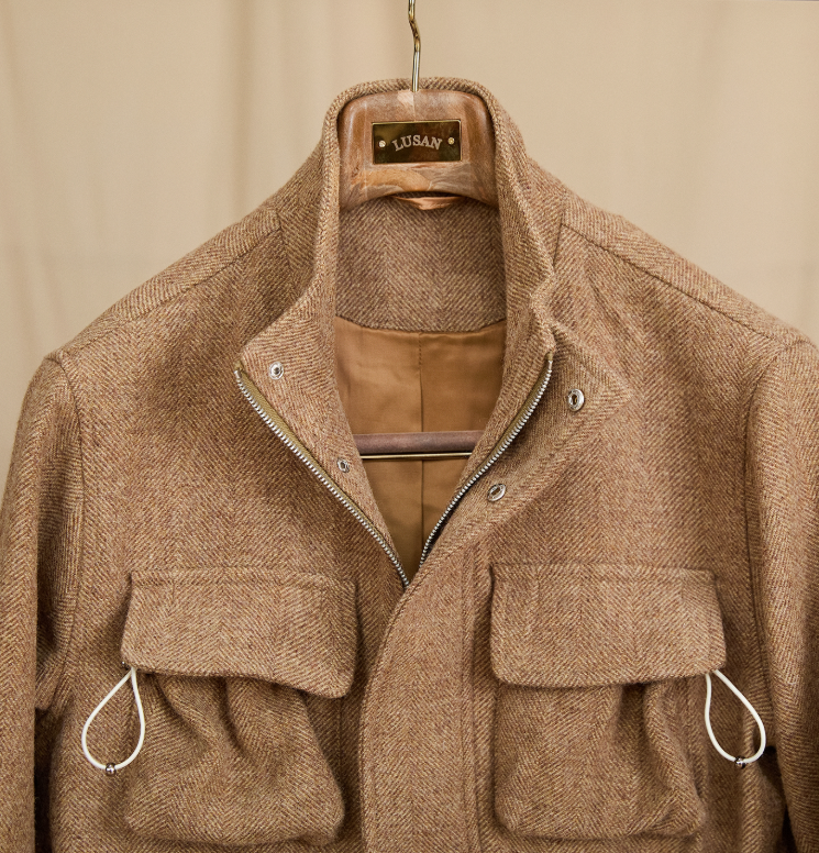 Wool Coat — Stand Collar, Heavyweight