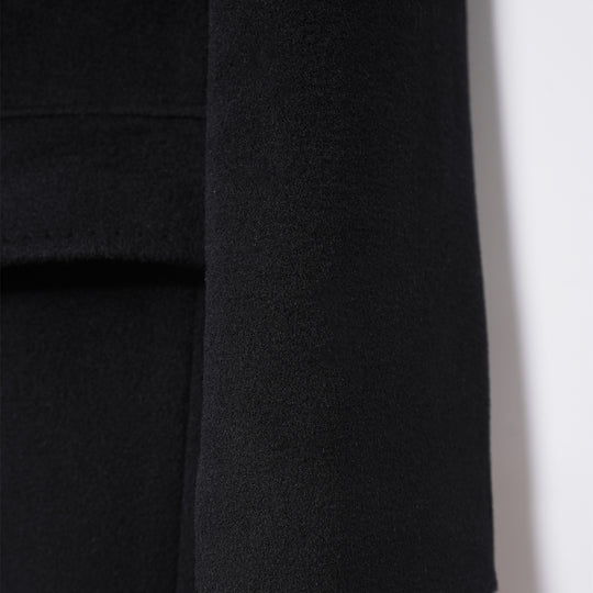 Cashmere Coat — Mid-Length Black