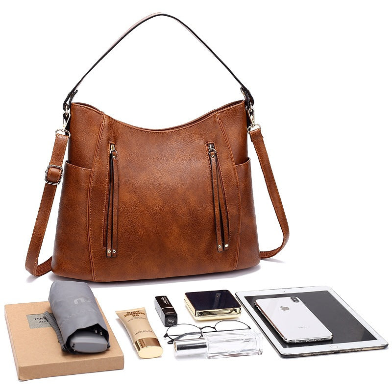 Vintage Leather Hobo Bag — Women&