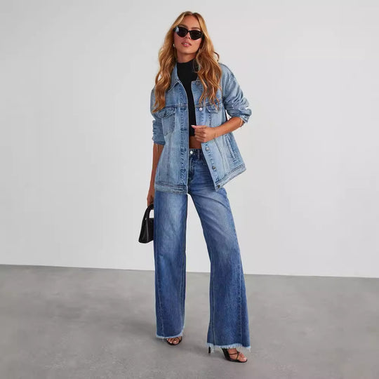 High-Waist Wide-Leg Jeans — Women&