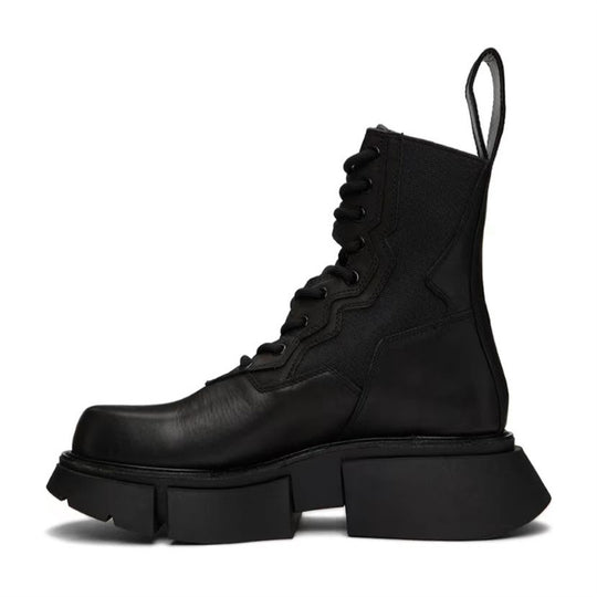 Leather Martin Boots — Men&