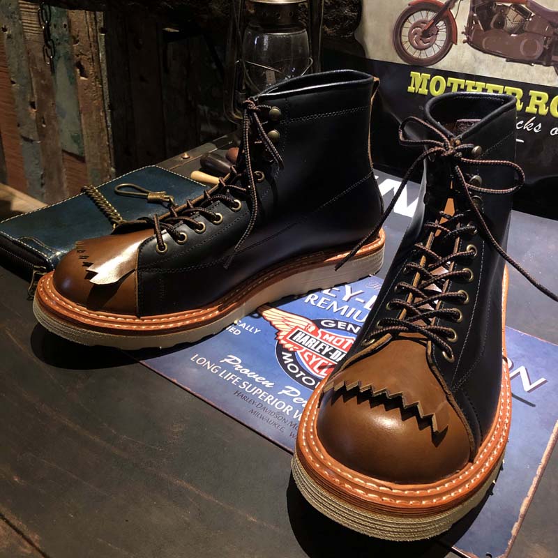 American Retro Thick-Sole High-Top Casual Boots — Men&