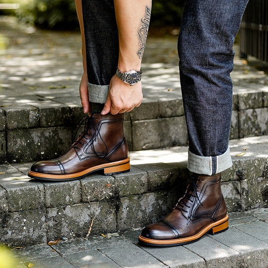 Retro Martin Boots — Men&