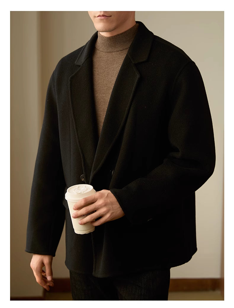 Double-Sided Wool Coat — Men&