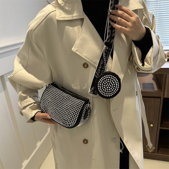 Rhinestone Embellished Shoulder Bag — Women&